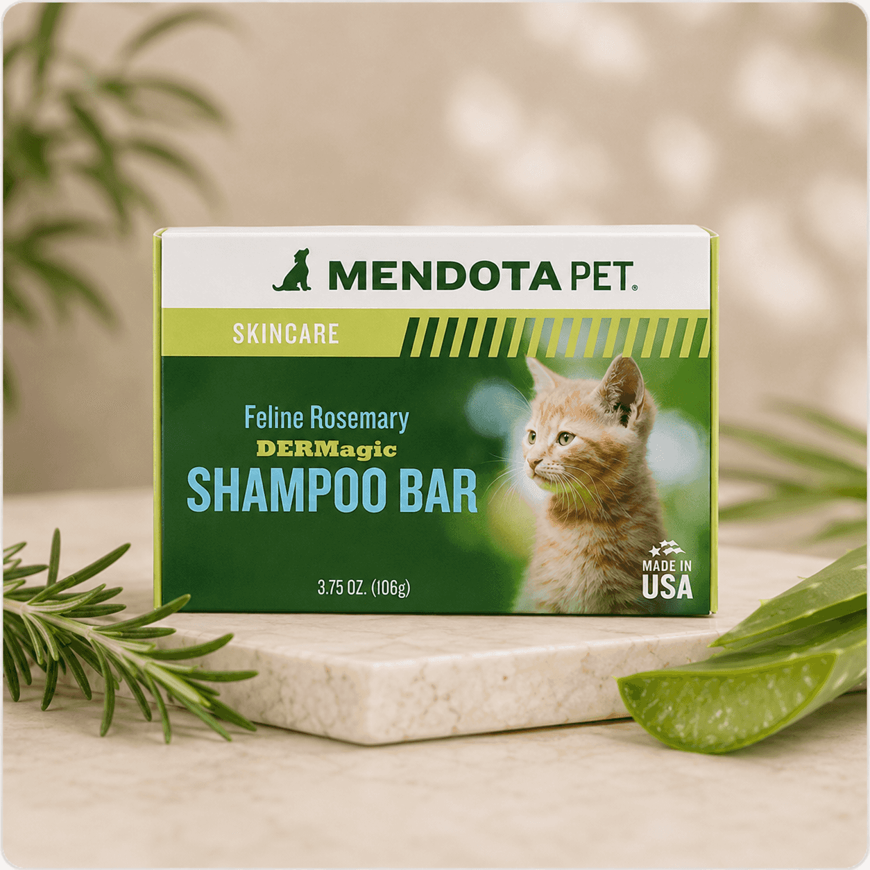 DERMagic Feline Organic Shampoo Bar Rosemary