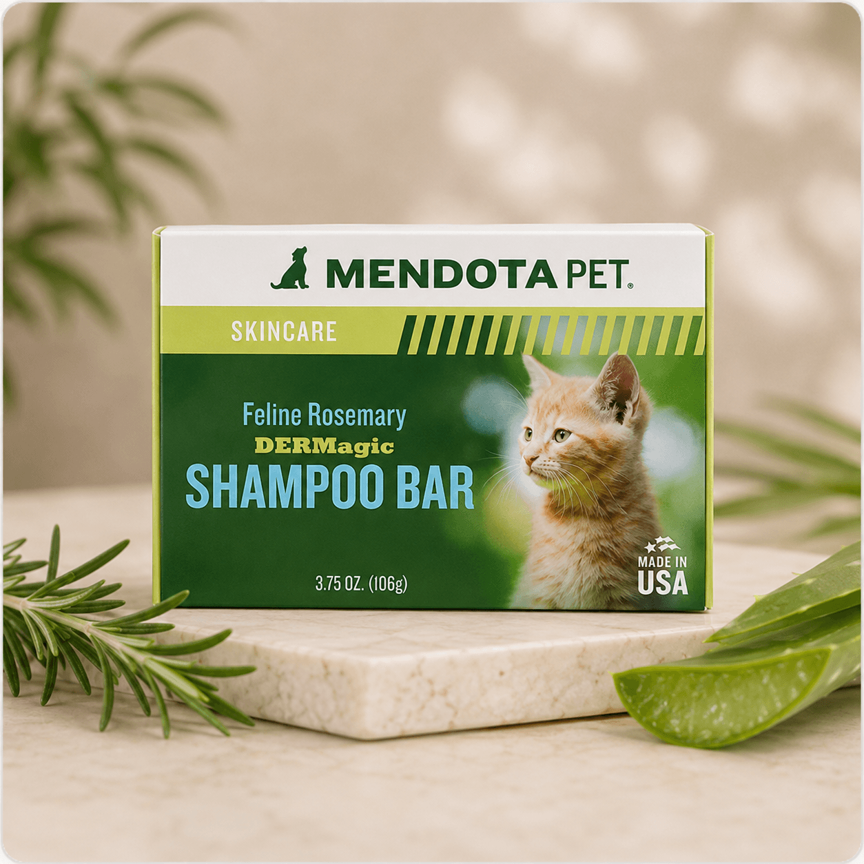 DERMagic Feline Organic Shampoo Bar Rosemary